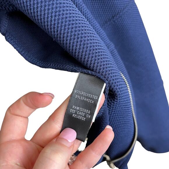 Torrid Blue Textured Full Zip Moto Jacket Women's Plus Size 1X - Picture 7 of 7